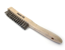 Abracs 4 Row Wooden Handled Brush Stainless Steel