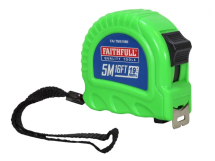 Faithfull Twin Lock Tape Measure 5m/16ft (Width 25mm)