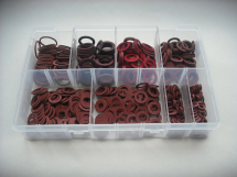 Assorted Red Fibre Washers Imperial