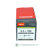 TIMco 5.5 x 100 Hex Head Self Drilling Screws Box Of 100