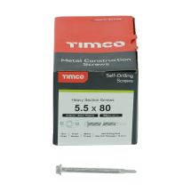 TIMco 5.5 x 80 Hex Head Self Drilling Screws Box of 100