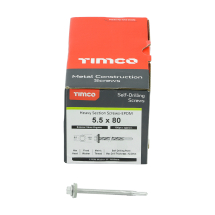 TIMco 5.5 x 80 Hex Head Self Drilling Screws Box Of 100